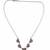 Silver plated heart charm necklace