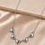Silver plated heart charm necklace