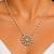Pearl beaded chain kundan pendant necklace
