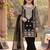 Elegant black georgette embroidered work girls' salwar suit set