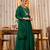 Women's Gorgeous Embroidery Work Chanderi Sik Fabric Flared Kurta Pant and Dupatta Set