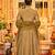 Women's Gorgeous Embroidery Work Simmar Chanderi Sik Fabric Flared Anarkali Pant and Dupatta Set