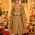 Women's Gorgeous Embroidery Work Simmar Chanderi Sik Fabric Flared Anarkali Pant and Dupatta Set