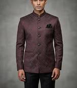 Wine jodhpuri for men | premium designer bandhgala ethnic wear
