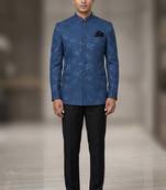 Blue color jodhpuri for men | premium designer bandhgala ethnic wear