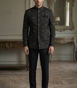 Black embroidery jodhpuri for men | premium designer bandhgala ethnic wear