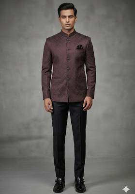 Wine jodhpuri for men | premium designer bandhgala ethnic wear 2