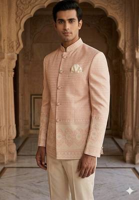 Pitch daman weaving jodhpuri for men | premium designer bandhgala ethnic wear 2