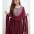 Cotton Anarkali Kurta Set with Pant & Dupatta
