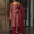 Red colour georgette embroidered kurti palazzo set