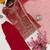 Red colour georgette embroidered kurti palazzo set