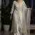Off-white colour georgette embroidered kurti palazzo set
