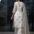 Off-white colour georgette embroidered kurti palazzo set