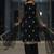 Black colour georgette embroidered kurti palazzo set