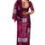 Wine purple printed & embroidered organza silk designer saree