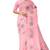 Baby pink tree motif organza silk designer saree
