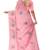 Baby pink tree motif organza silk designer saree