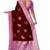 Maroon & lavender woven designer saree