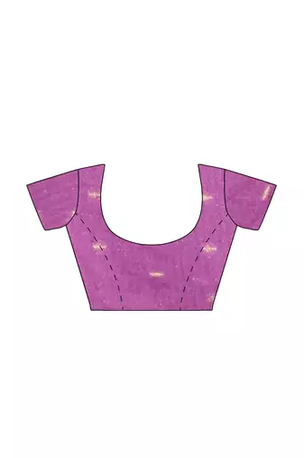 Maroon & lavender woven designer saree