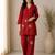 Red colour pure cotton kantha work co-ord set