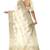 Cream oof white zari woven designer saree
