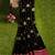 Black & rani pink zari woven designer saree