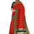 Red & black zari woven designer saree