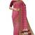 Pink & maroon zari woven designer saree