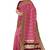 Pink & maroon zari woven designer saree