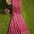 Pink & maroon zari woven designer saree