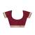 Pink & maroon zari woven designer saree