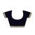 Aqua blue & navy blue woven design saree