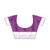 Sky blue & purple contrast border saree