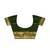 Mustard yellow & dark green traditional saree