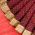 Coral pink & maroon zari saree