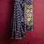 Navy blue floral zari saree