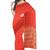 Bright red floral zari saree