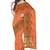 Peach orange zari border saree