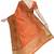 Peach orange zari border saree