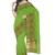 Parrot green zari border saree