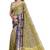 Olive green zari weave saree