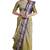 Olive green zari weave saree