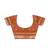 Rust orange zari border saree