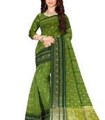 Leaf green traditional saree
