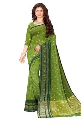 Leaf green traditional saree 2