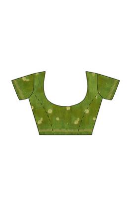Leaf green traditional saree 5