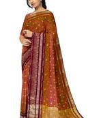 Dusty rose zari saree