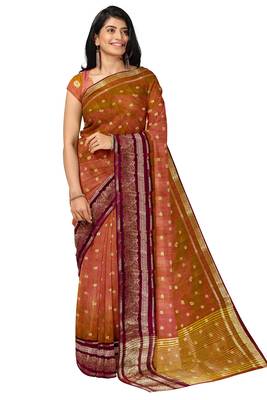 Dusty rose zari saree 2