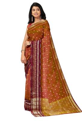 Dusty rose zari saree 3