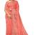 Coral pink embroidered saree